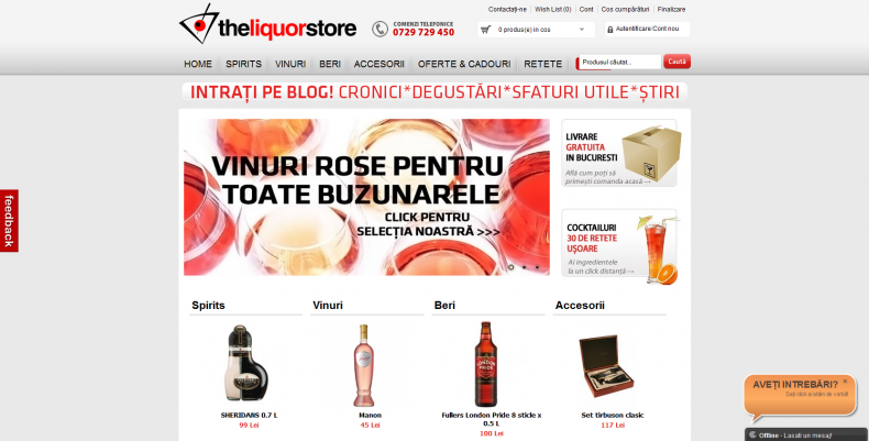Magazinul Online theliquorstore.ro