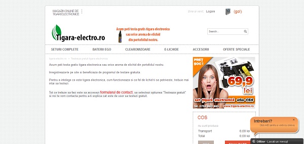 Magazinul Online tigara-electro.ro