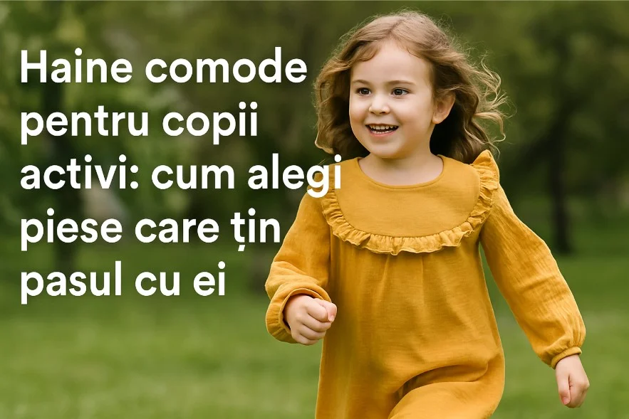 Haine comode pentru copii activi: cum alegi piese care țin pasul cu ei